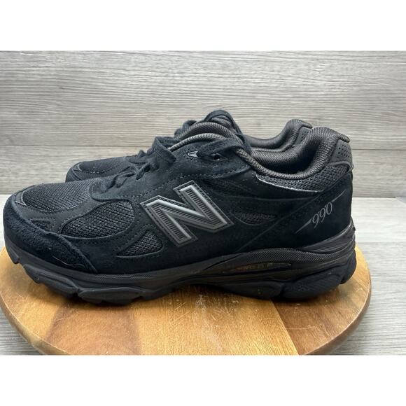 New Balance 990 v3 Black Suede Running Casual Sneakers 990TB3 USA Women 8 - Picture 2 of 9